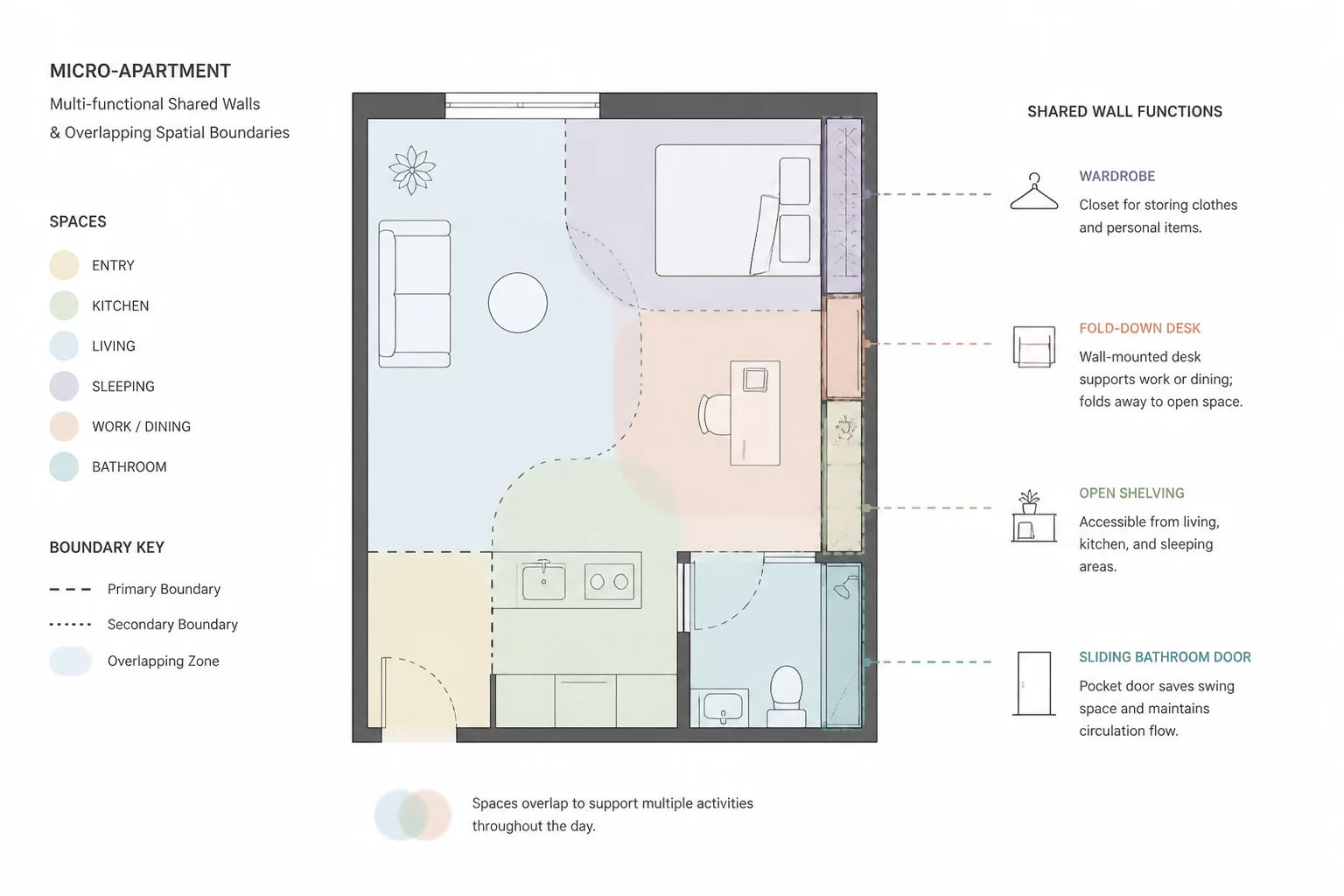 Compact Living Shared Boundaries