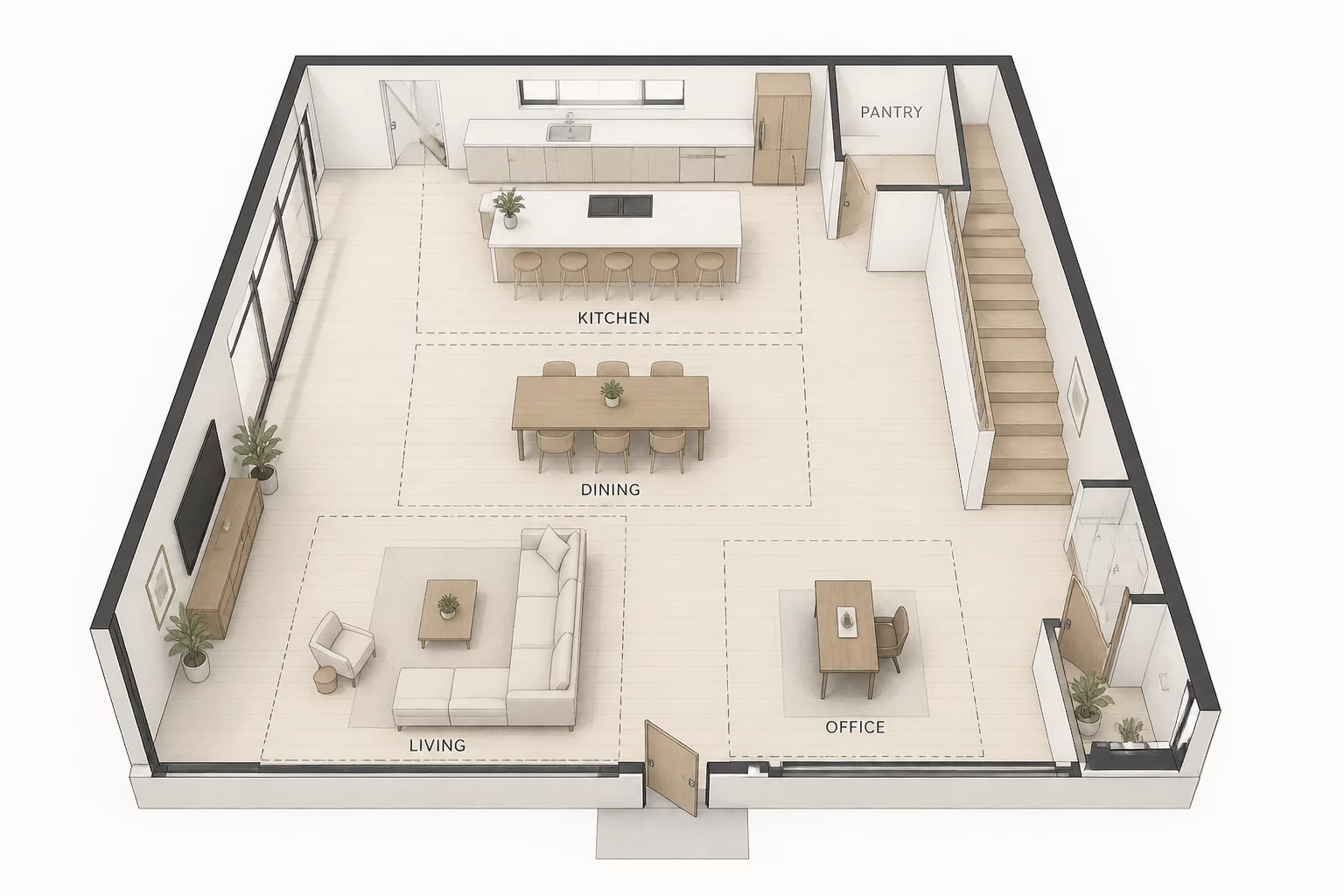 When an Open Plan Still Needs Boundaries
